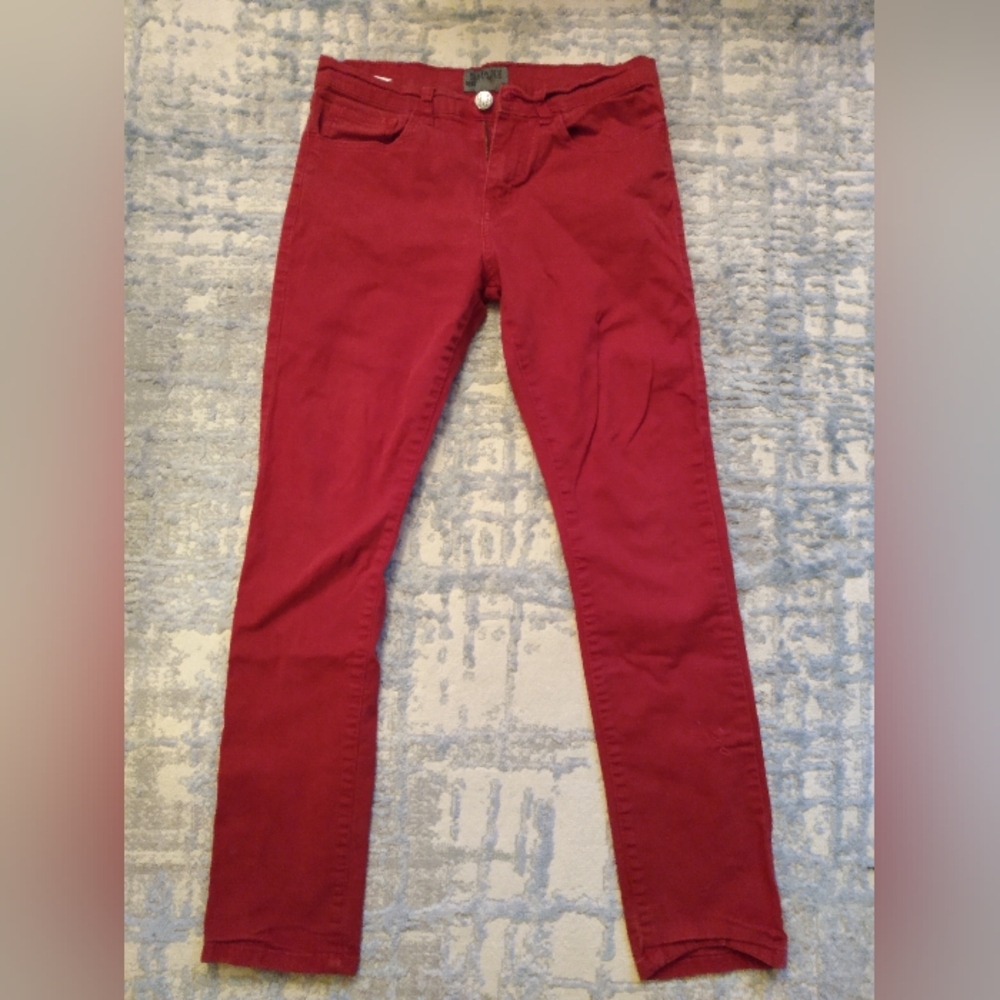 Stylo Denim red denim skinny jeans, size 30